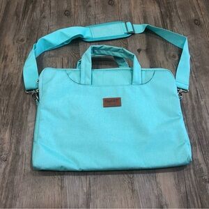 OneGET Blue Laptop Shoulder Bag Compatible MacBook Pro 14 15 15.6” Waterproof